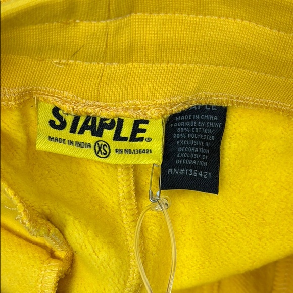 Yellow Staple Joggers with Scenic Print - Picture 7 of 7